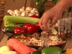 Паэлья с бараниной, фасолью и шампиньонами
