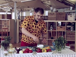 Морской черт на гриле