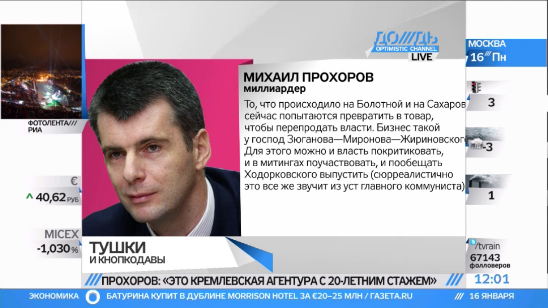 Почему в статье Прохорова нет ни слова о Путине