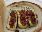 Печеный кабачок с начинкой