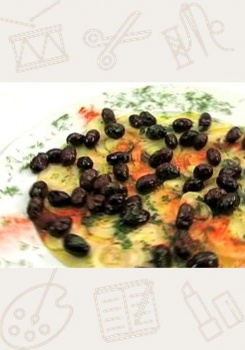 Салат из фенхеля с маслинами